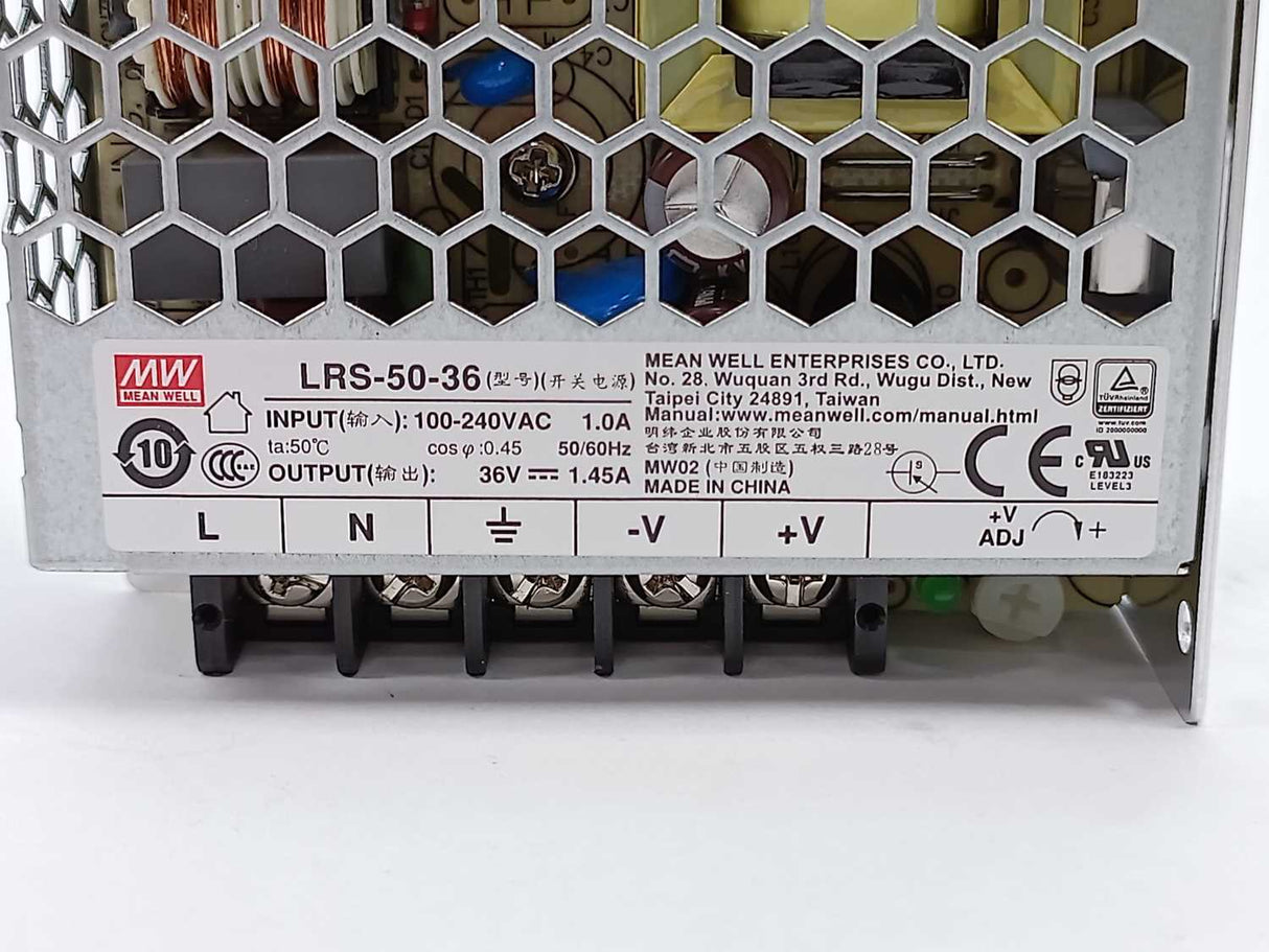 Mean Well LRS-50-36 AC-DC Single output enclosed power supply 36V 1.45A