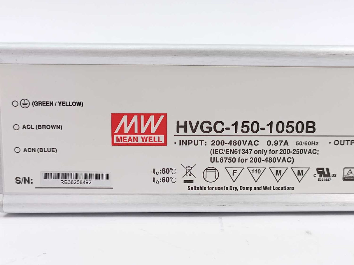 Mean Well HVGC-150-1050B Single output LED driver