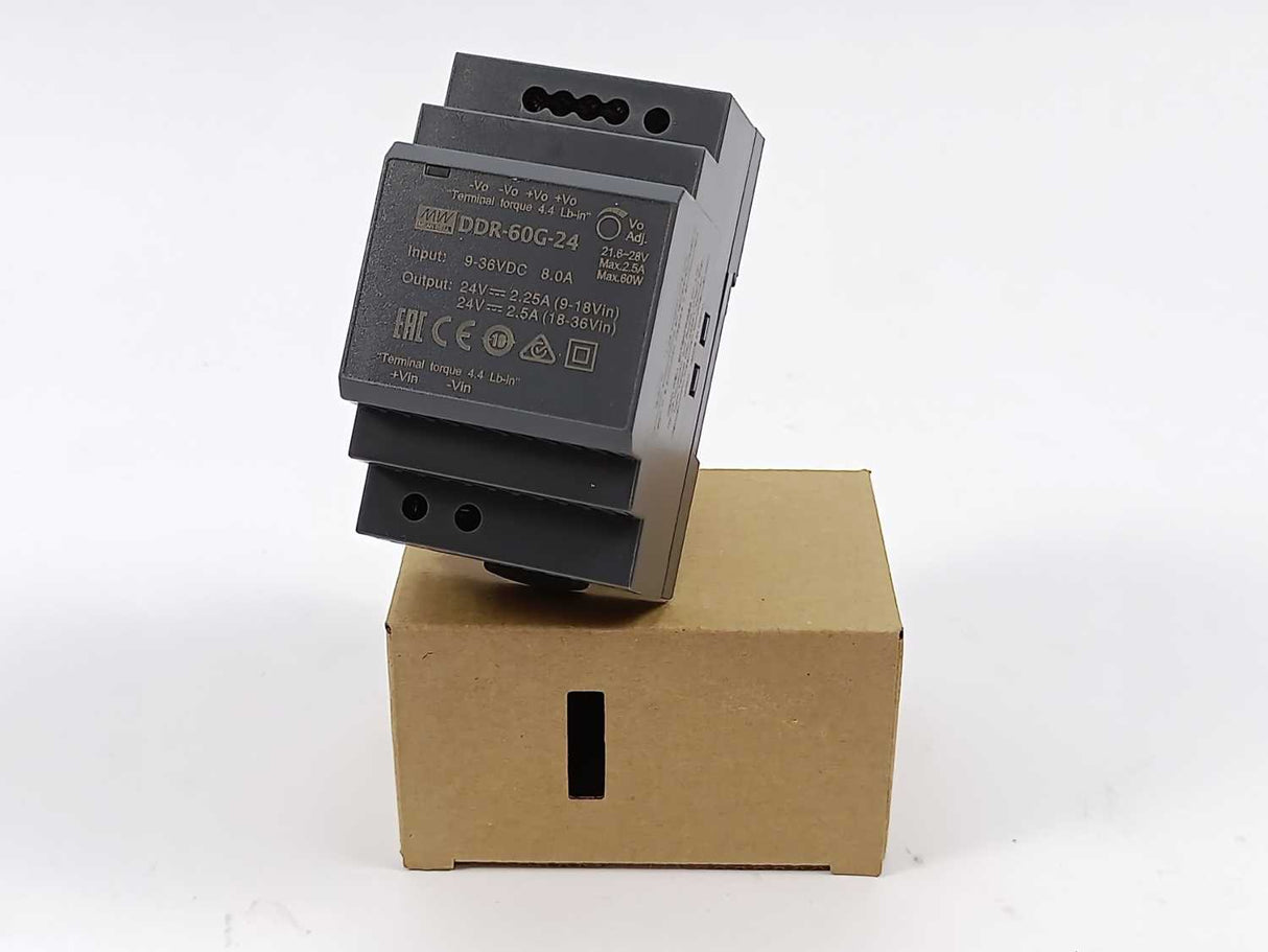 Mean Well DDR-60G-24 DC-DC Ultra slim Industrial DIN rail converter 24V 2.5A