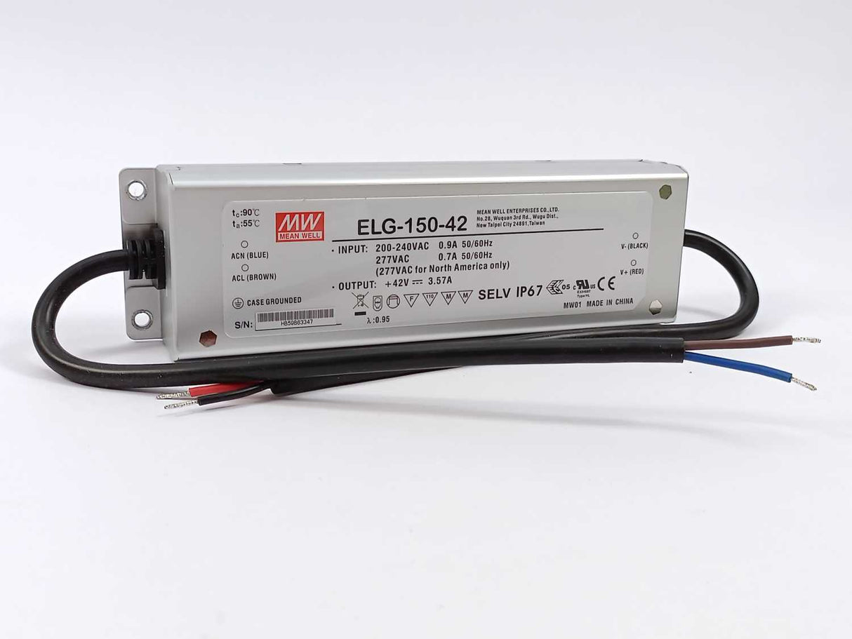 Mean Well ELG-150-42 AC-DC Single output LED Driver mix mode (CV+CC) with PFC