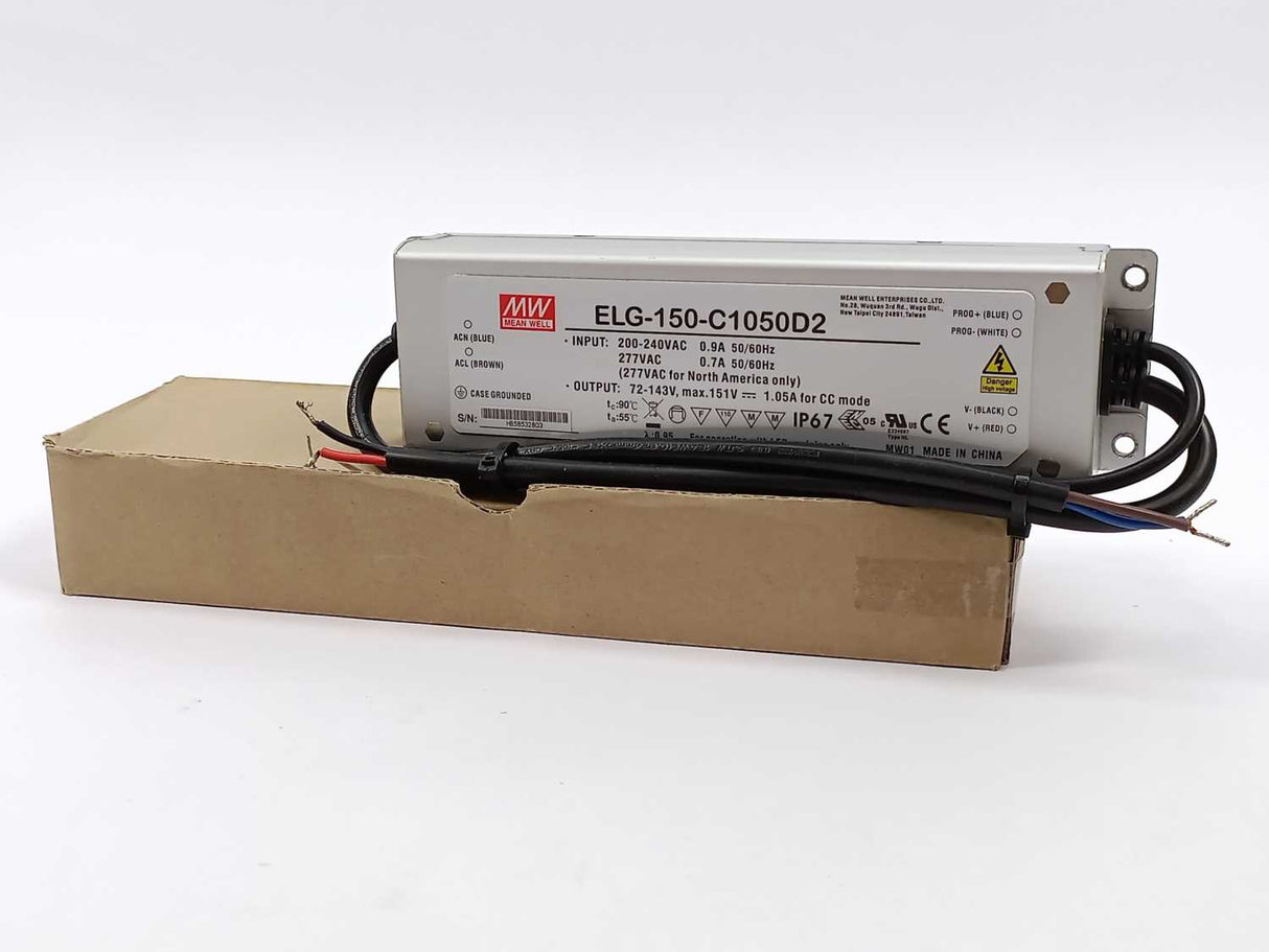 Mean Well ELG-150-C1050D2 AC-DC Single output LED Driver (CC) with PFC
