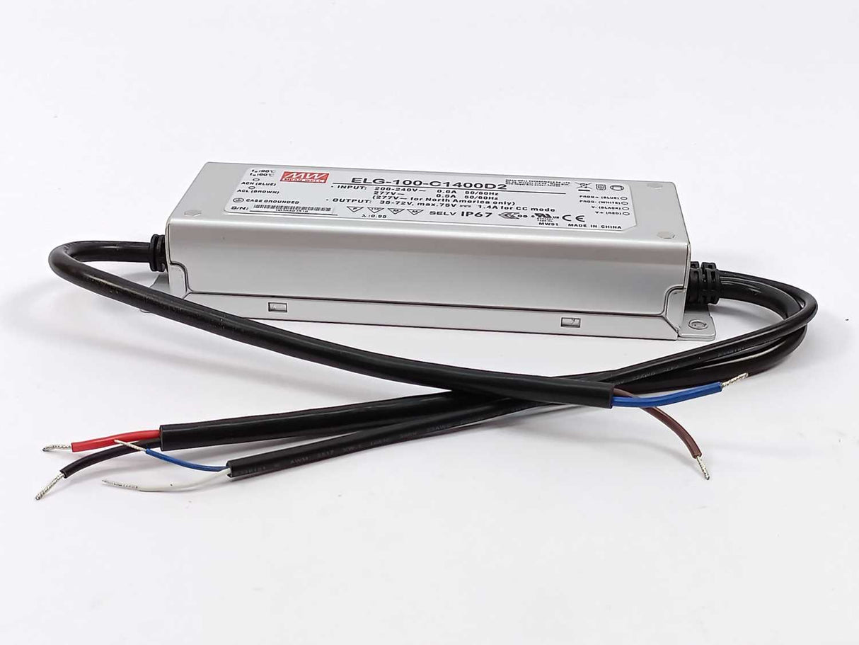 Mean Well ELG-100-C1400D2 AC-DC Single output LED Driver (CC) with PFC