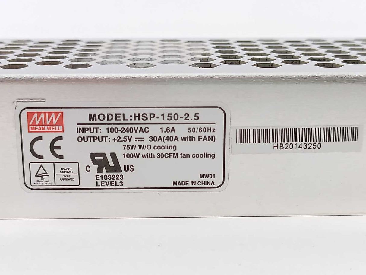 Mean Well HSP-150-2.5 AC-DC Single output enclosed power supply with PFC