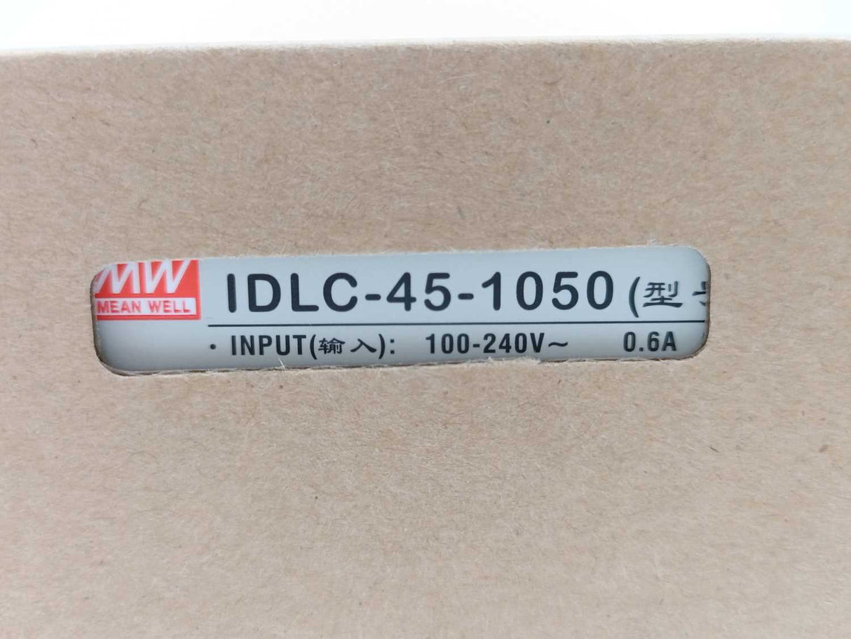 Mean Well IDLC-45-1050 43Vdc at 1.05A; 2 in 1 dimming with 0-10Vdc