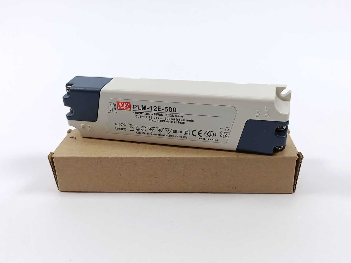 Mean Well PLM-12E-500 12W 15-24V 0.5A 180-295VAC