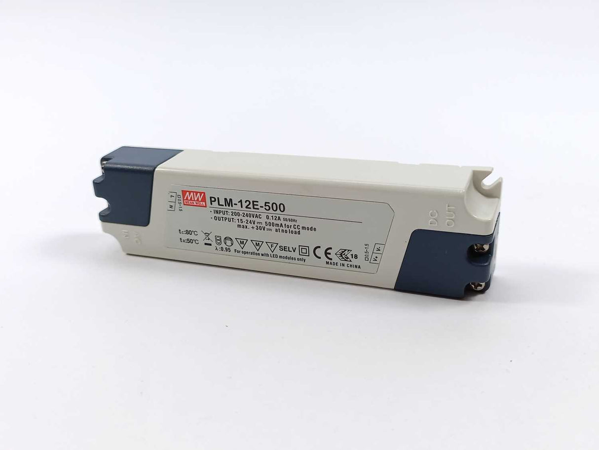 Mean Well PLM-12E-500 12W 15-24V 0.5A 180-295VAC