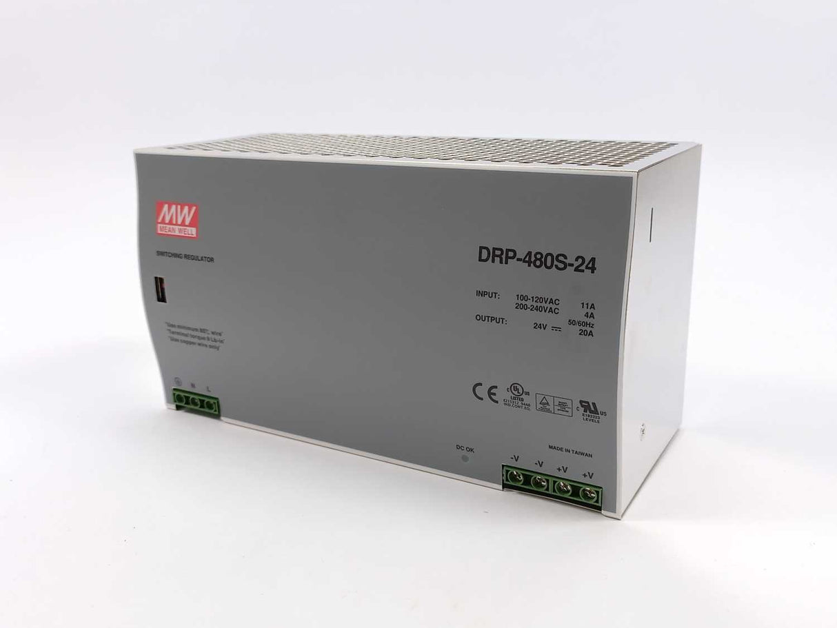 Mean Well DRP-480S-24 Switching Regulator 24Vdc at 20A