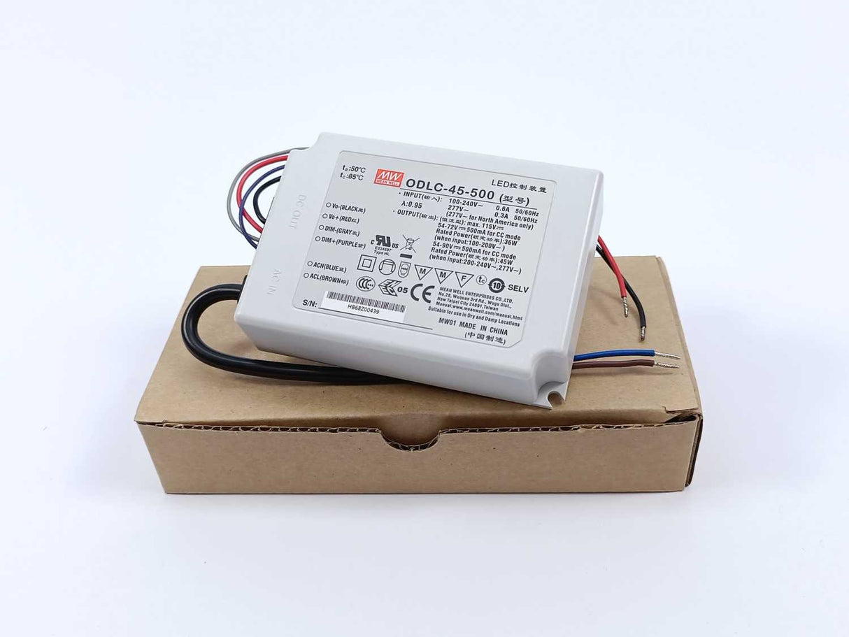Mean Well ODLC-45-500 90-295VAC; Output 90VDC at 0.5A;