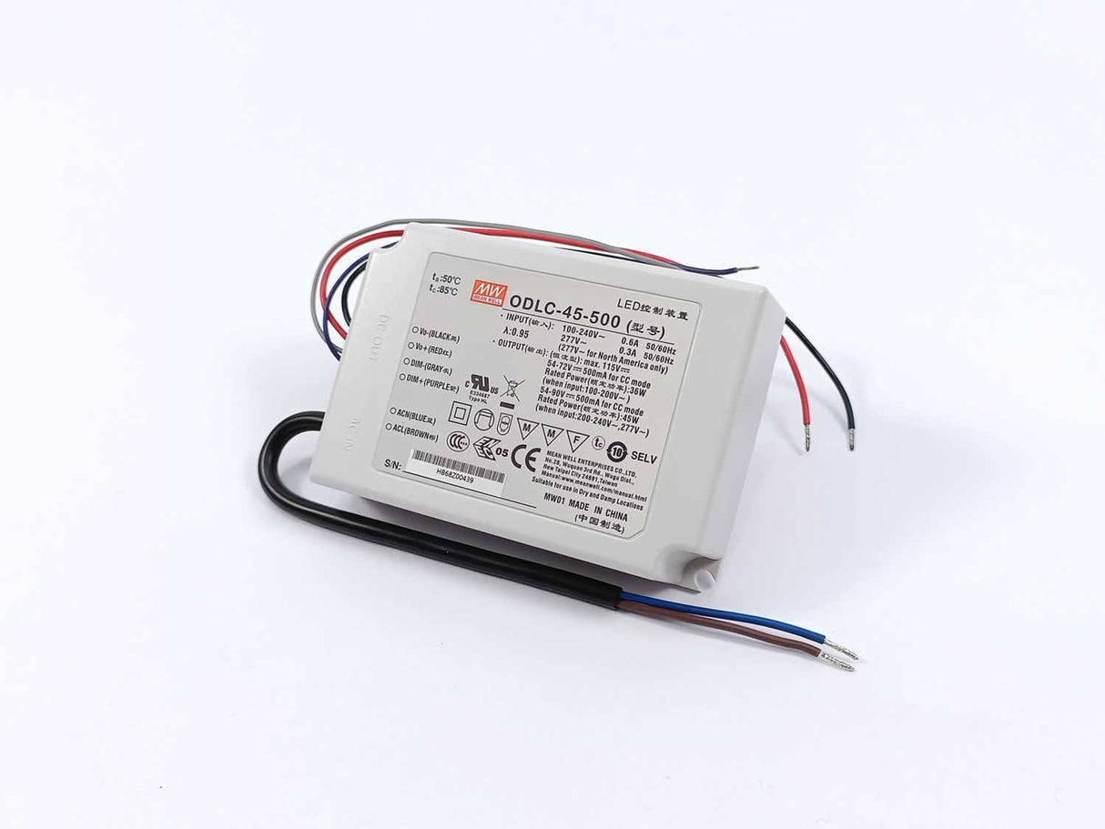 Mean Well ODLC-45-500 90-295VAC; Output 90VDC at 0.5A;