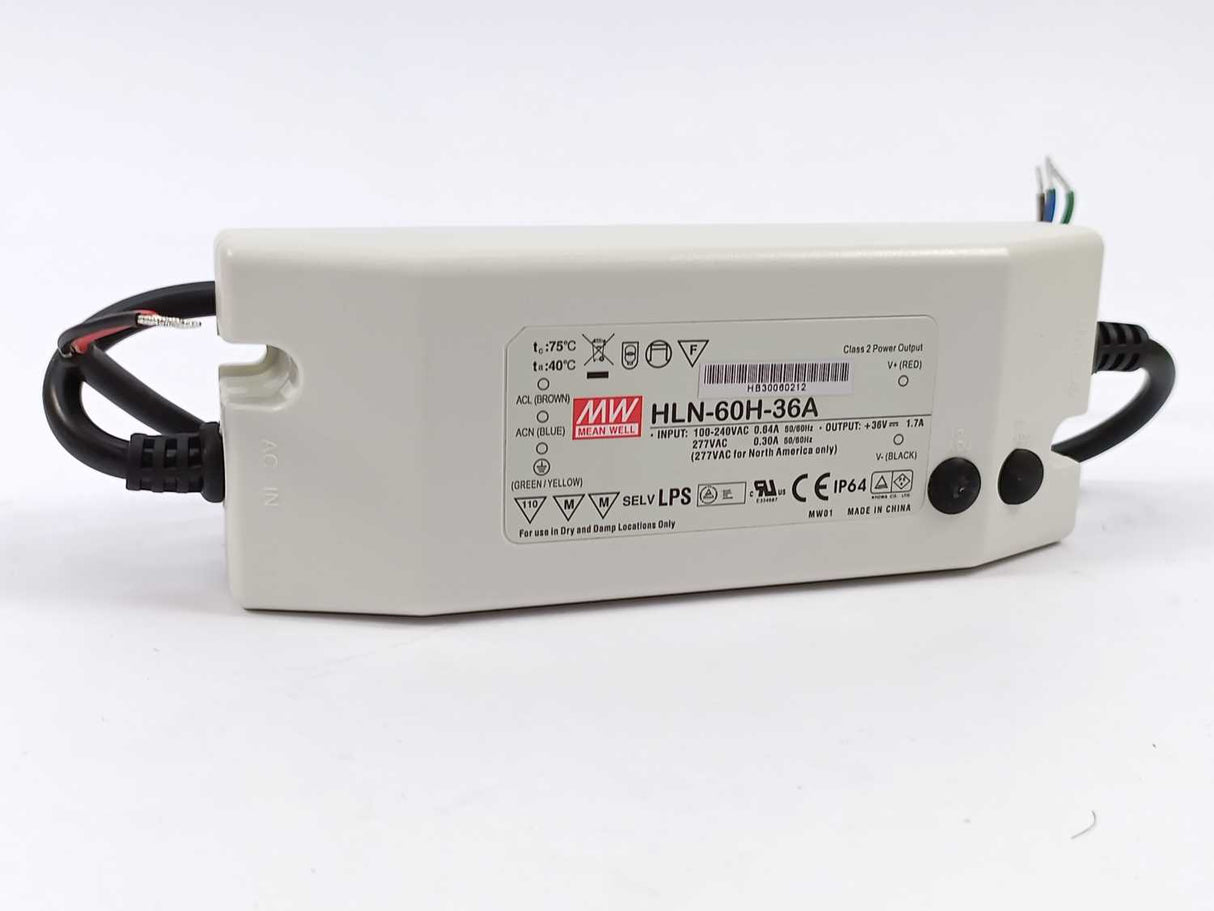 Mean Well HLN-60H-36A AC-DC Single output LED driver Mix mode (CV+CC)