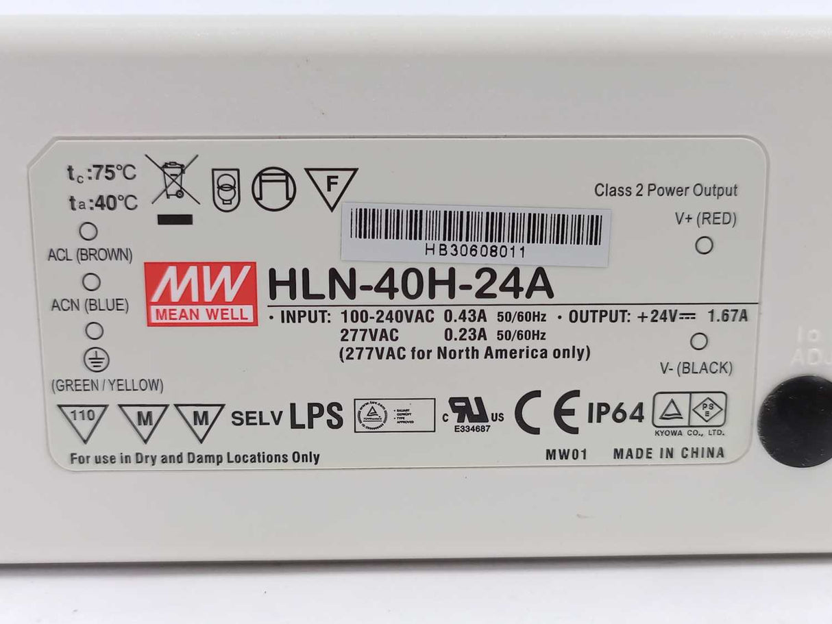 Mean Well HLN-40H-24A AC-DC Single output LED driver