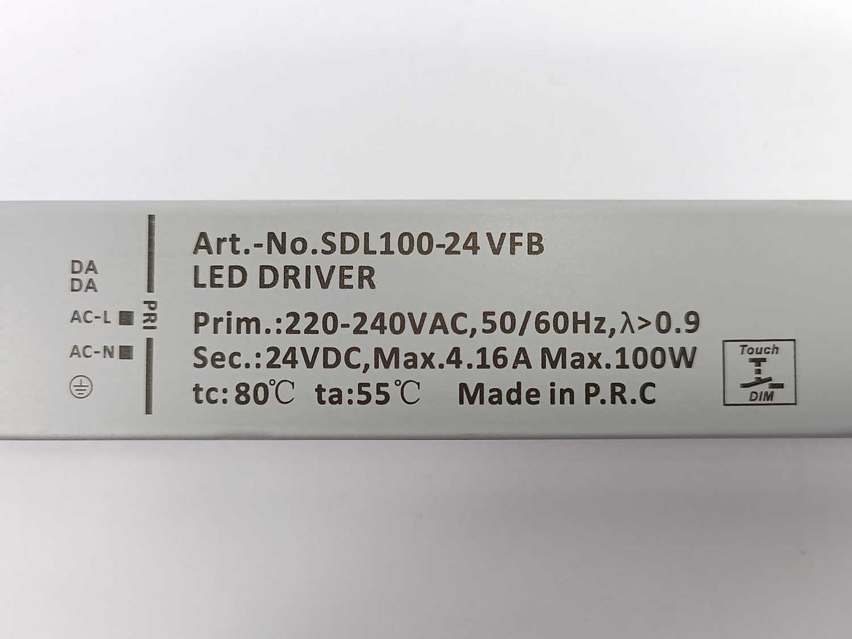 SNAPPY SDL-100-24VFB Single Ouput LED Drvier Power supply 100W