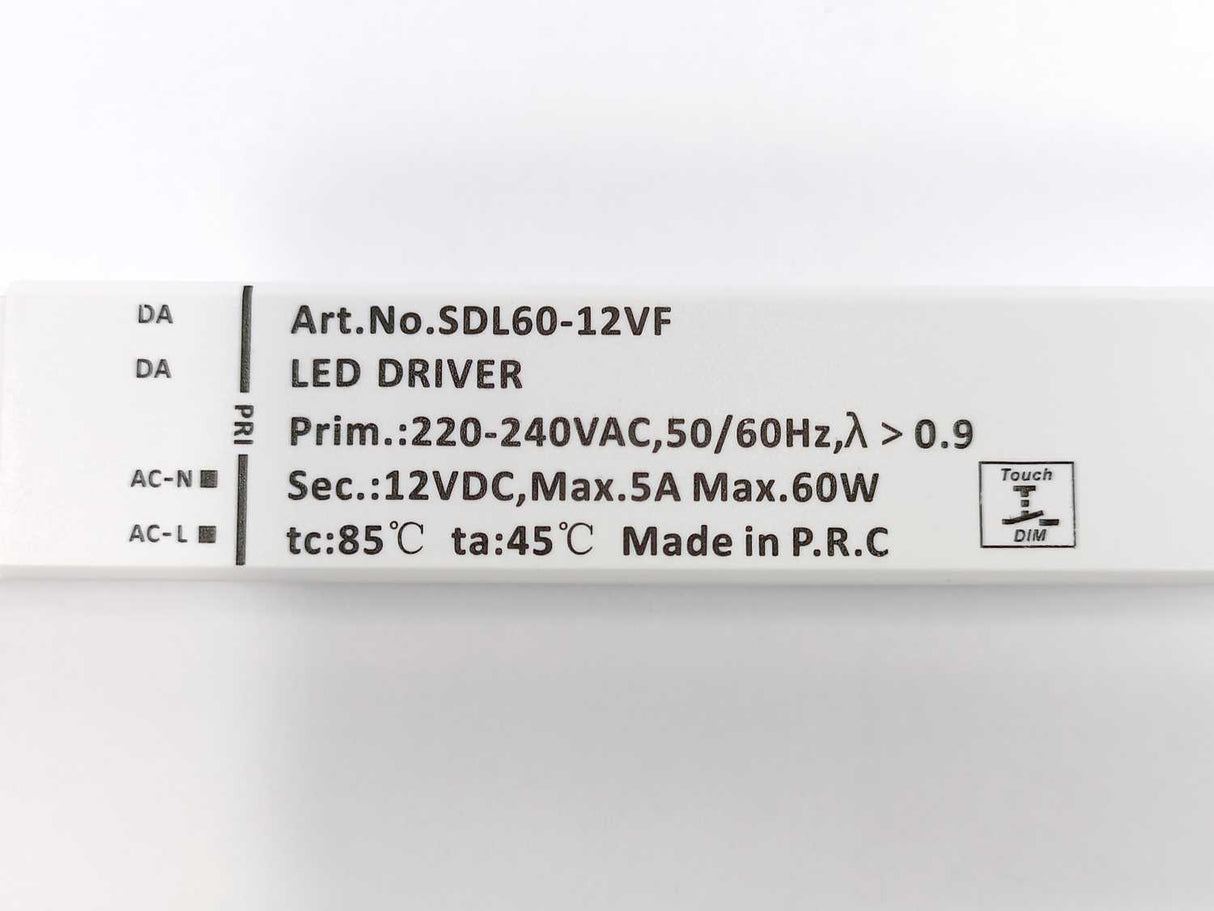 SNAPPY SDL60-12VF Single output LED Power Supply 60W