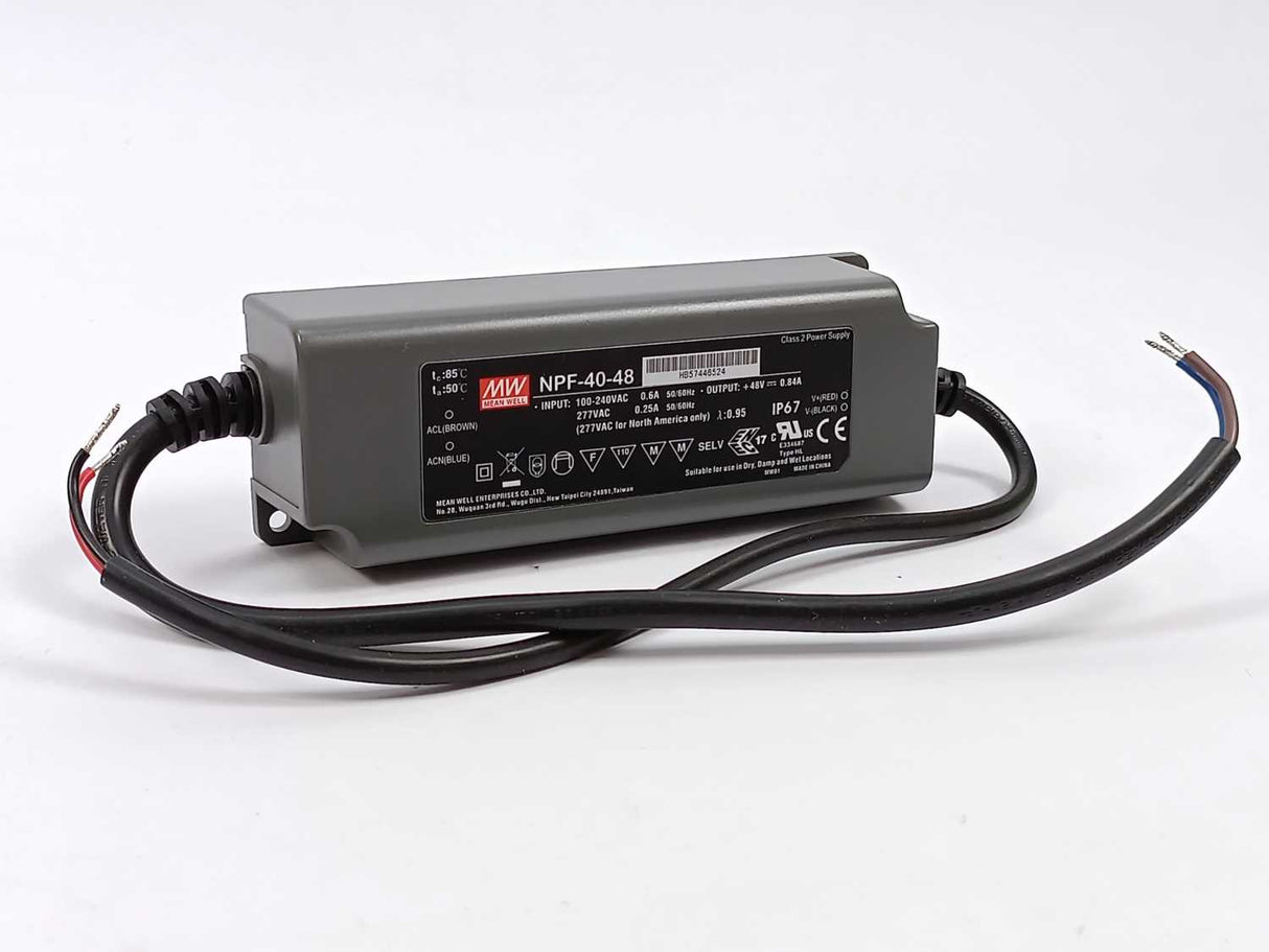 Mean Well NPF-40-48 Constant Power Mode with Active PFC 48Vdc at 0.84A