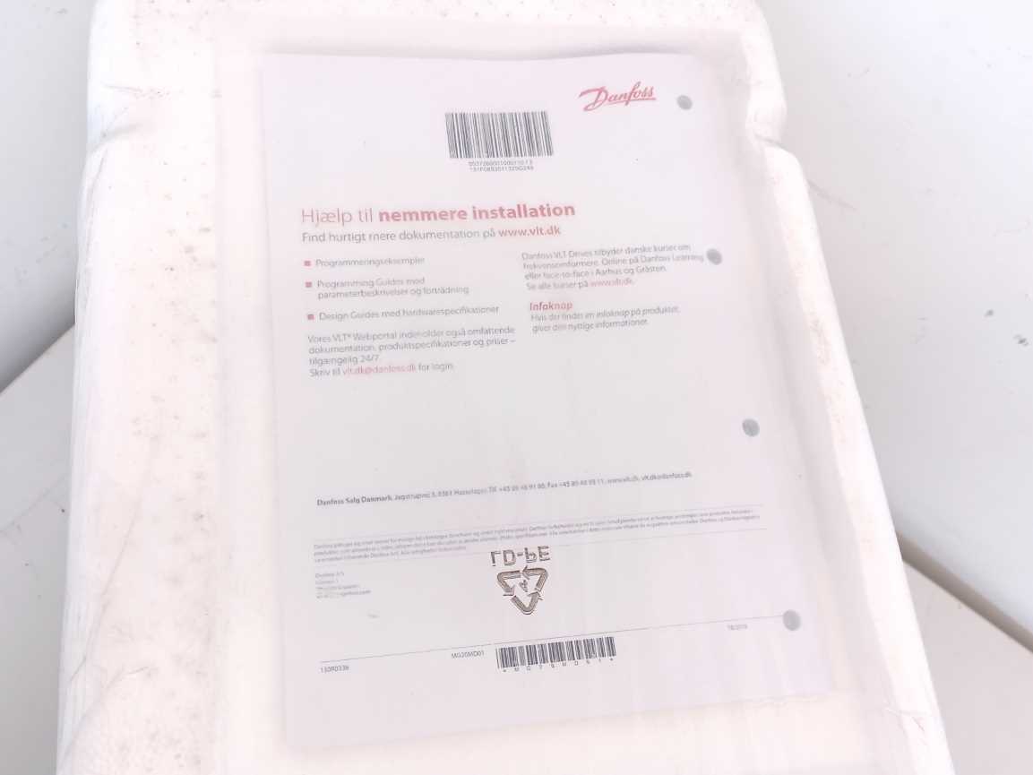 Danfoss 131F0853 Frequency converter, FC-202P22KT4E66H1XGX 22 KW / 30 HP,
