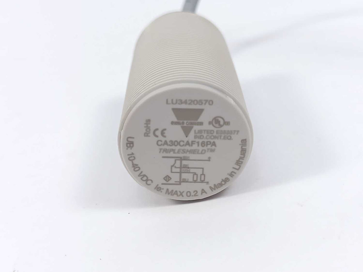 Carlo Gavazzi CA30CAF16PA Tripleshield Capacitive Proximity Switch
