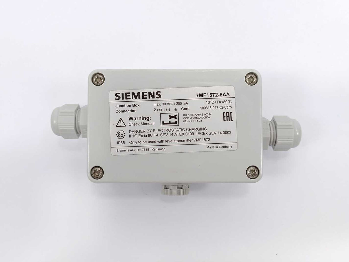 Siemens 7MF1572-8AA Junction Box Connection For 7MF1572