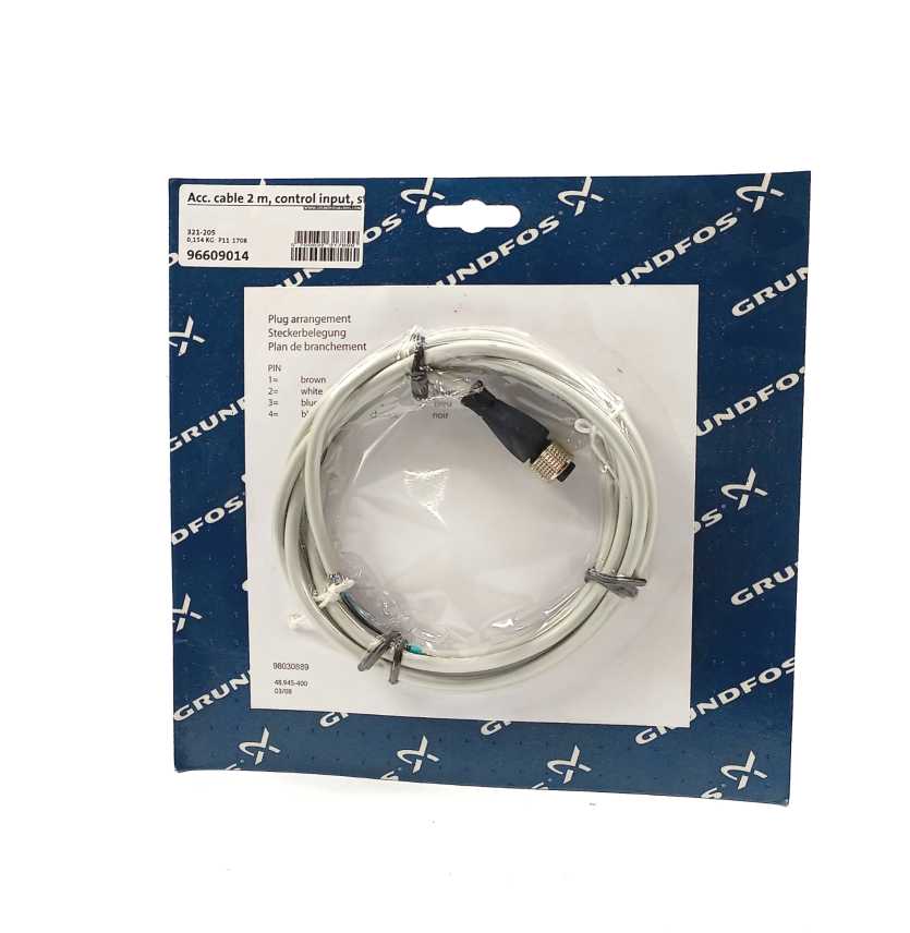 GRUNDFOS 96609014 Cable 2m, control input