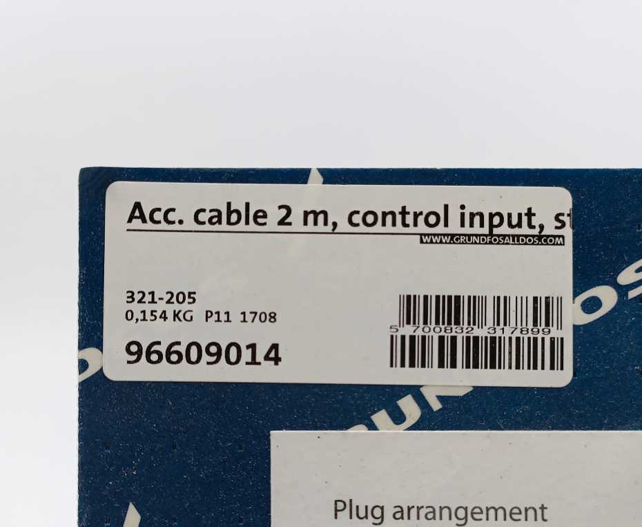 GRUNDFOS 96609014 Cable 2m, control input