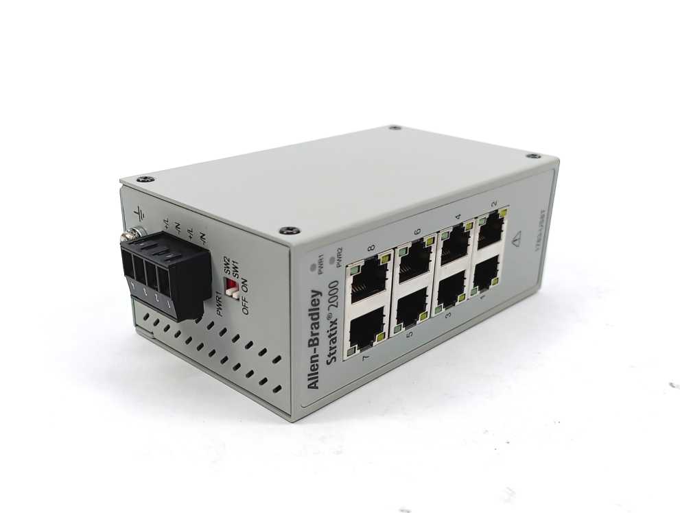 AB 1783-US8T Stratix 2000 Ethernet Unmanaged Switch Ser. B, P/N: 380802