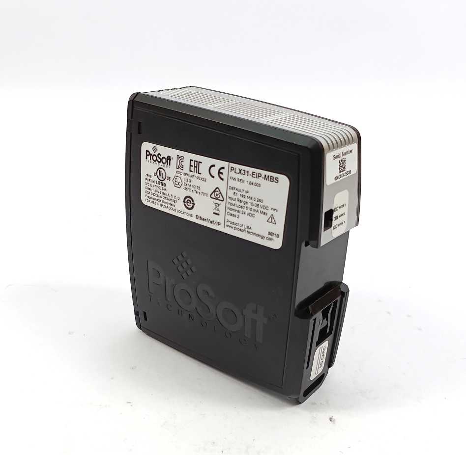 ProSoft PLX31-EIP-MBS EtherNet/IP, KCC-REM-PFT-PLX32