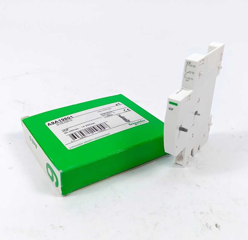 Schneider A9A19801 Acti9 iC60 RCBO - auxiliary contact - 1OF - AC/DC