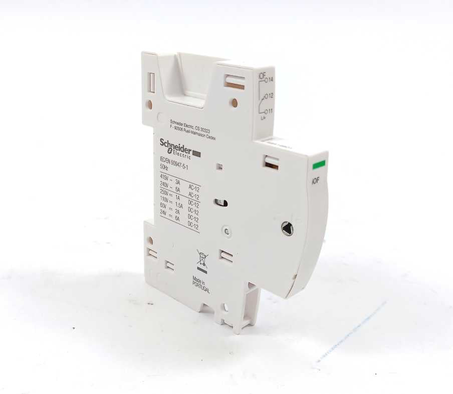 Schneider A9A19801 Acti9 iC60 RCBO - auxiliary contact - 1OF - AC/DC