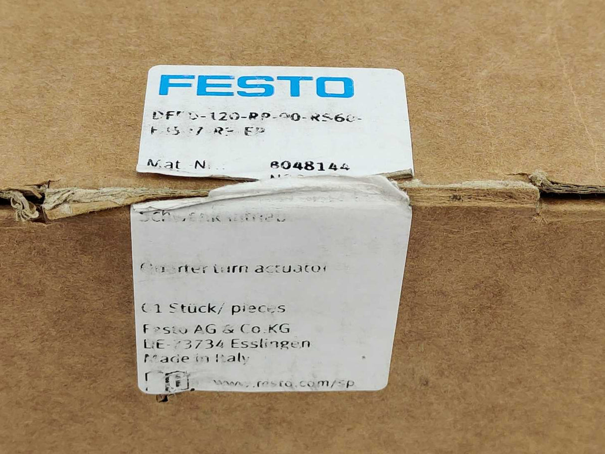 Festo 8048144 DFPD-120-RP-90-RS60-F0507-R3-EP Quarter Turn Actuator