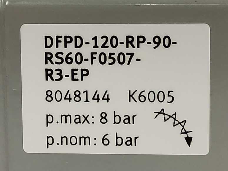 Festo 8048144 DFPD-120-RP-90-RS60-F0507-R3-EP Quarter Turn Actuator