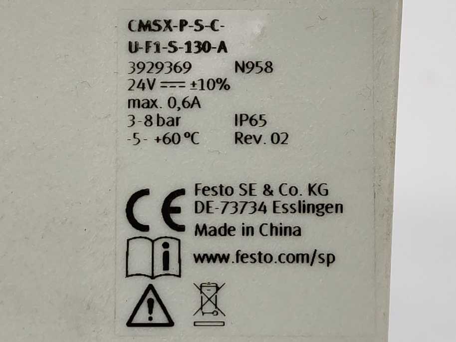 Festo 3929369 CMSX-P-S-C-U-F1-S-130-A Positioner