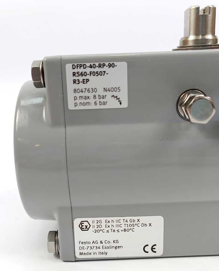 Festo 8047630 DFPD-40-RP-90-RS60-F0507-R3-EP Quarter Turn Actuator