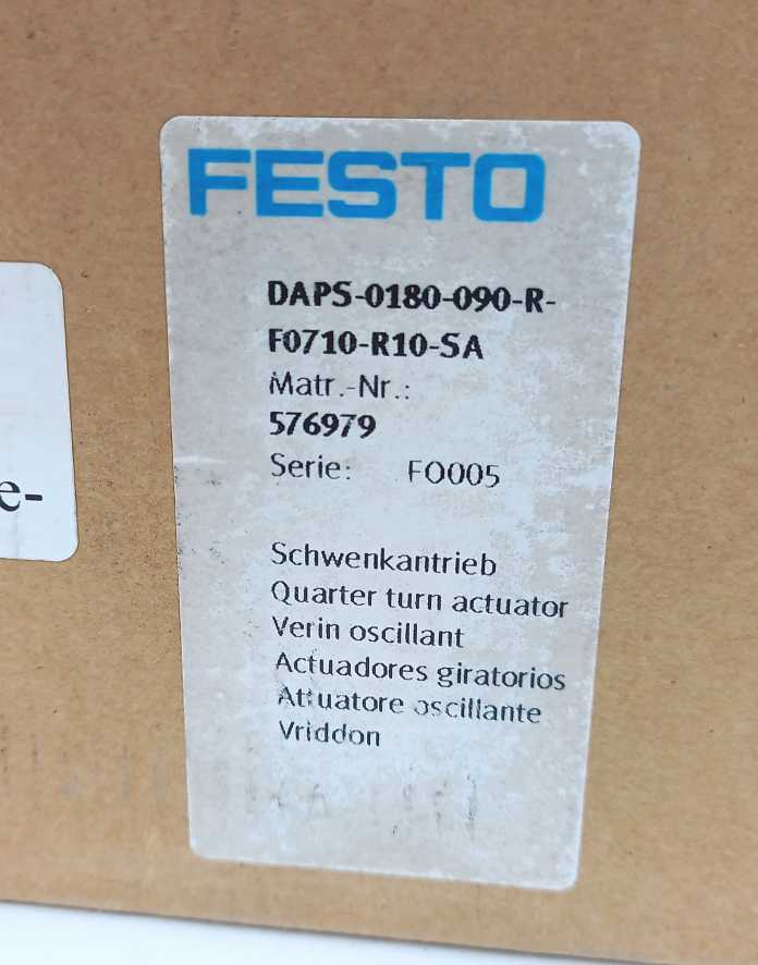 Festo 576979 DAPS-0180-090-R-F0710-R10-SA Actuator