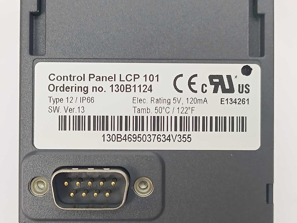 Danfoss 130B1124 Control Panel LPC 101