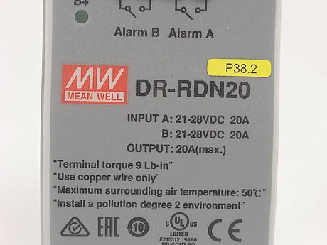 Mean Well MW DR-RDN20 Power Supply Redundancy Module