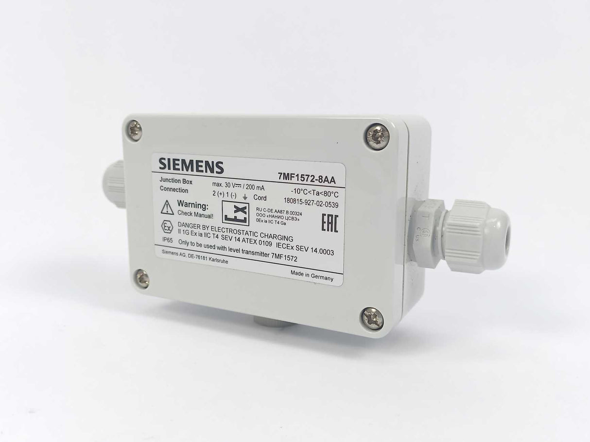 Siemens 7MF1572-8AA Junction box connection for 7MF1572