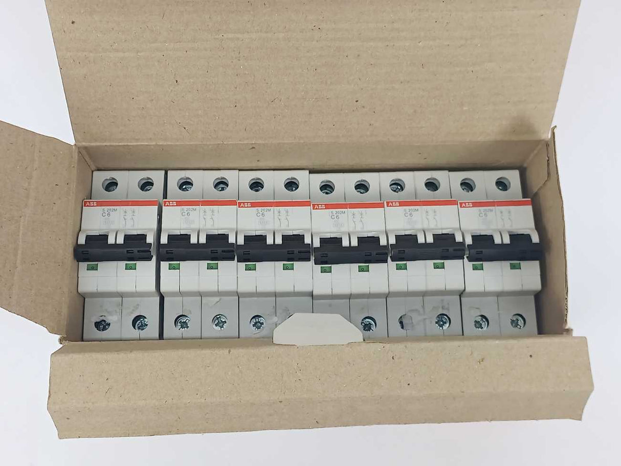 ABB 2CDS272001R0064 Miniature Circuit Breaker S 202M-C 6pcs