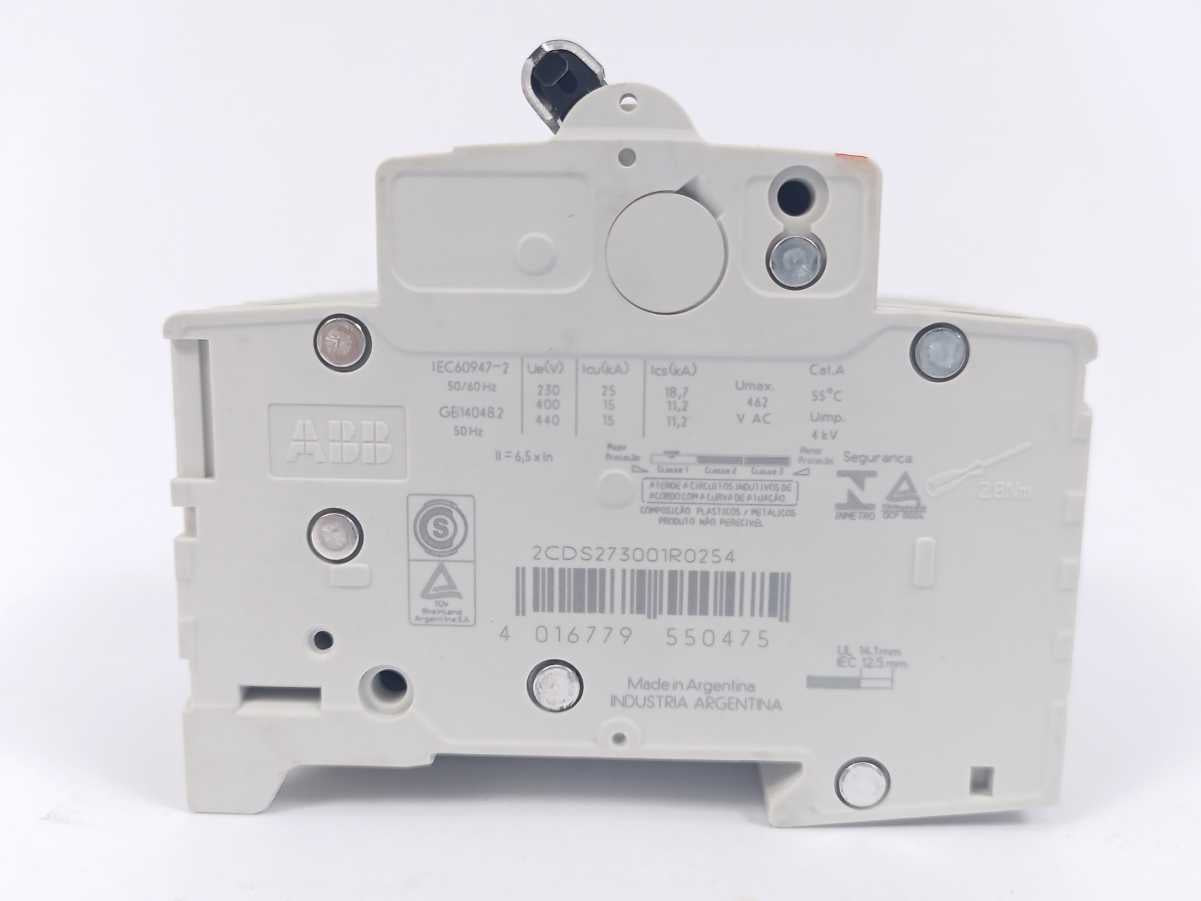 ABB 2CDS273001R0254 Miniature Circuit Breaker 3 pcs