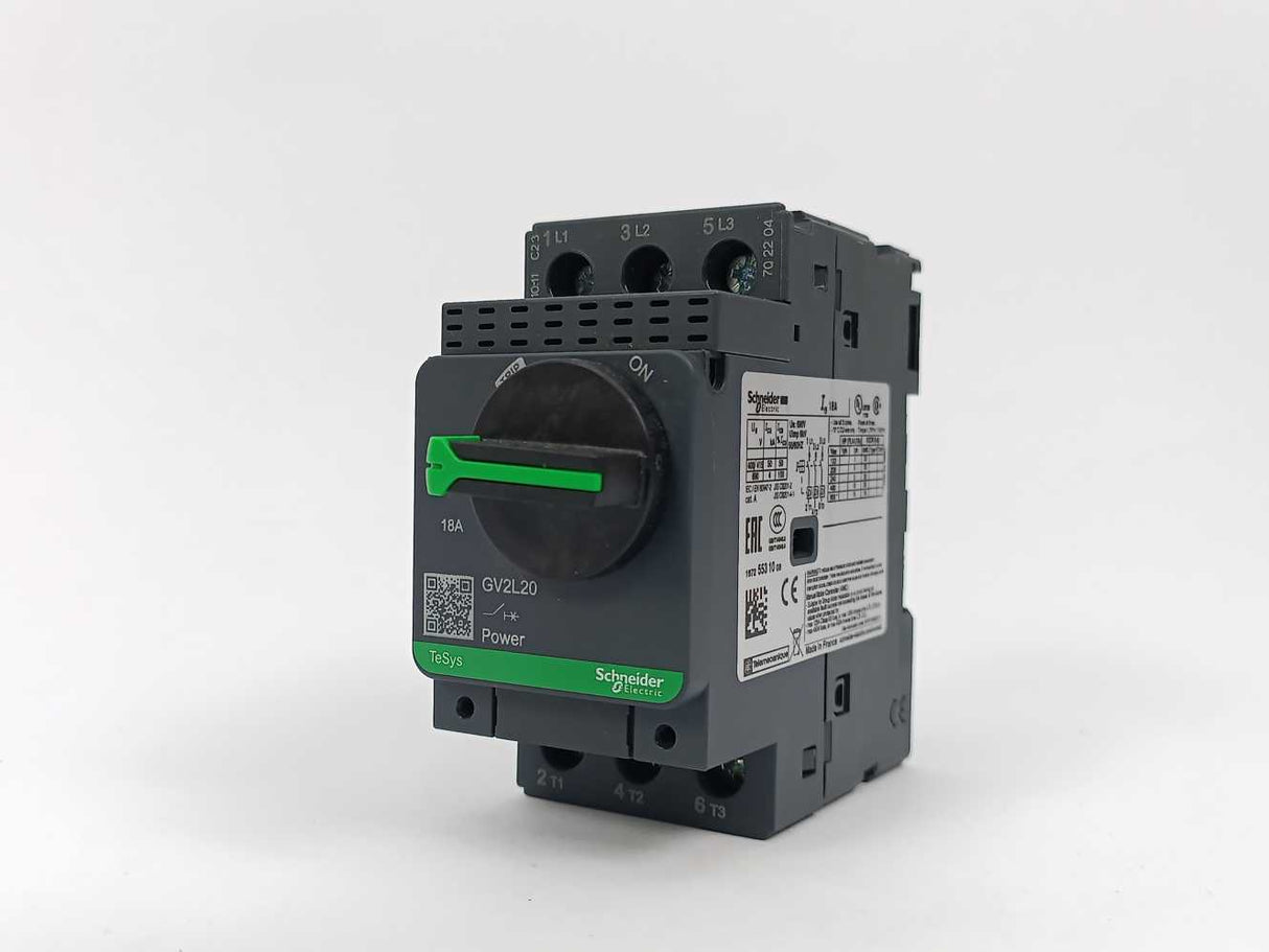 Schneider 021329 GV2L20 Combination Motor Controller 690V, 50/60Hz. 37-50A