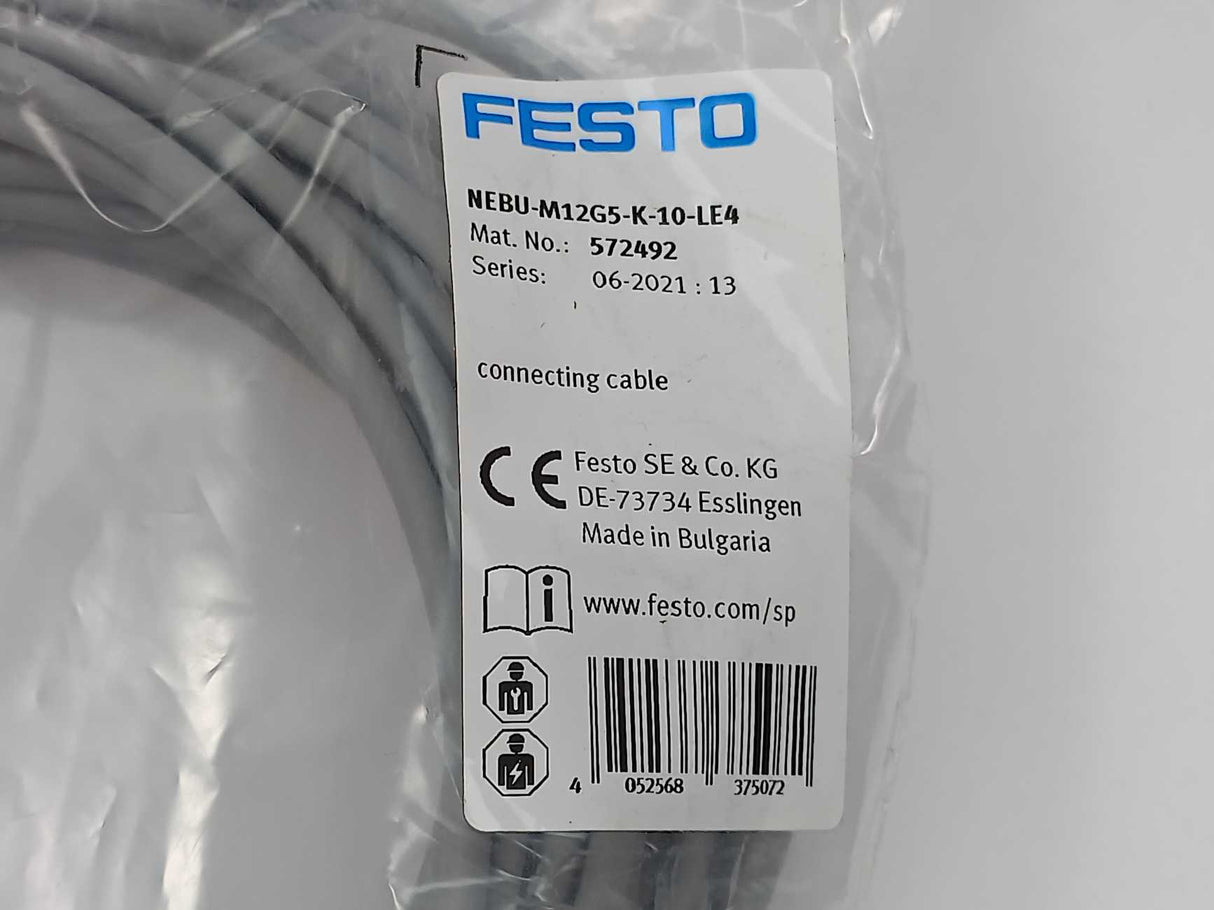 Festo NEBU-M12G5-K-10-LE4 Connecting Cable