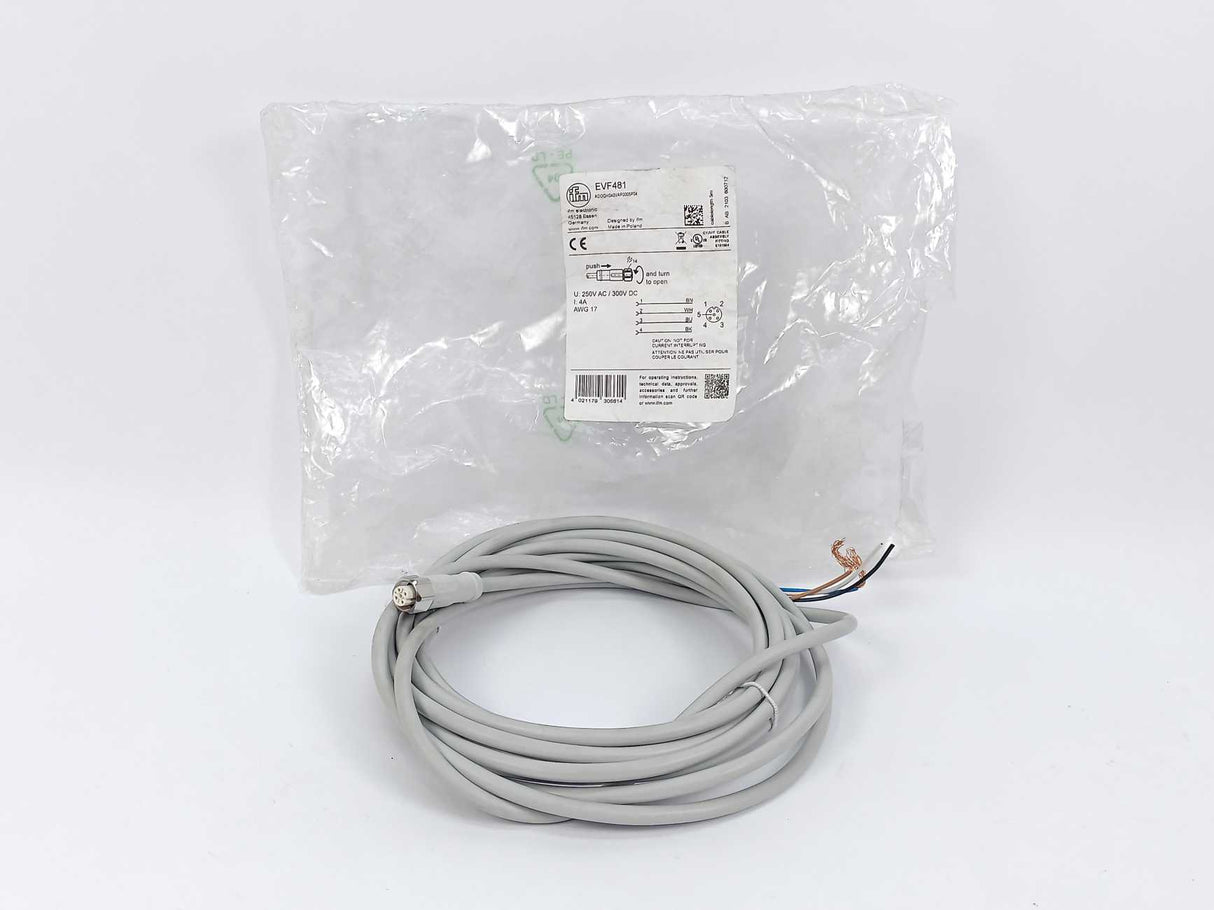 Ifm Electronic EVF481 Electronic Connecting Cable With Socket