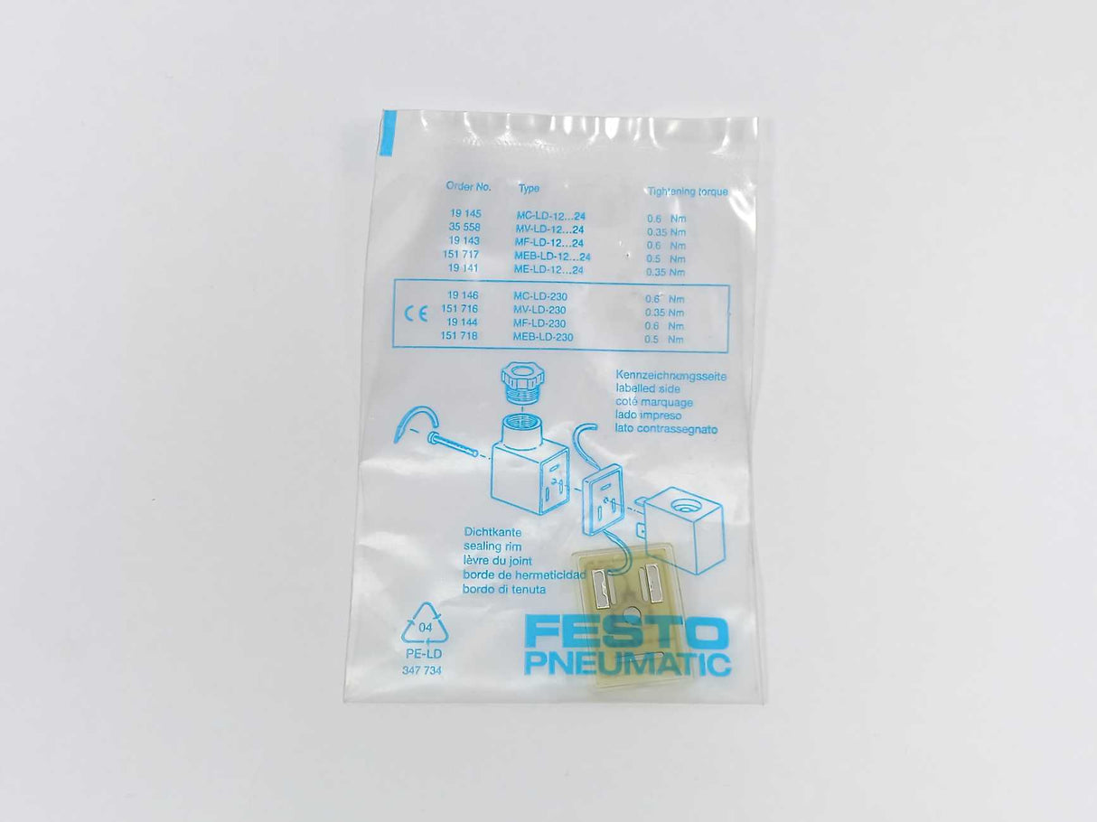 Festo 19143 MF-LD-12-24DC Illuminating seal 5 Pcs.