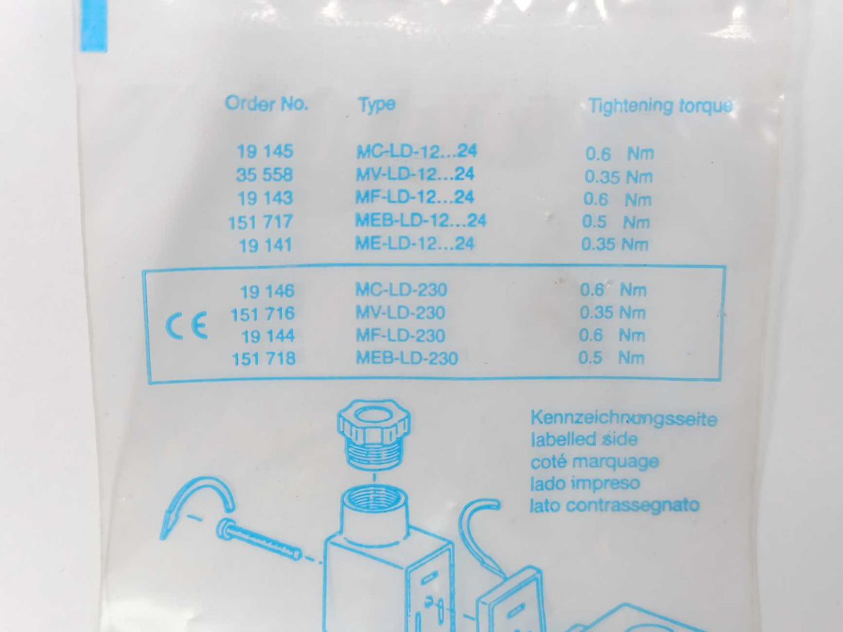Festo 19143 MF-LD-12-24DC Illuminating seal 5 Pcs.