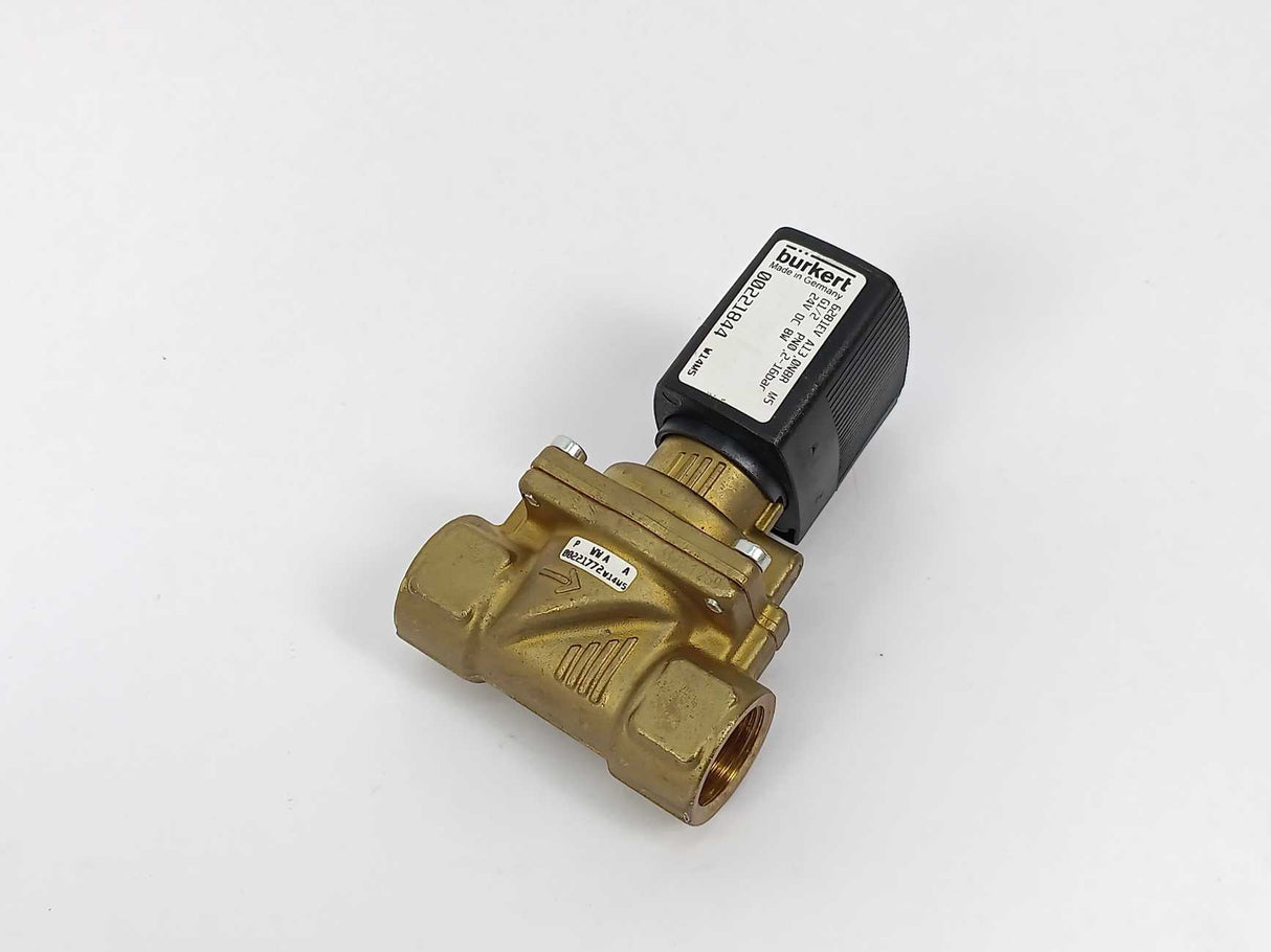 Bürkert 00221844 2/2-WAY NC SOLENOID VALVE; SERVO-ASSISTED