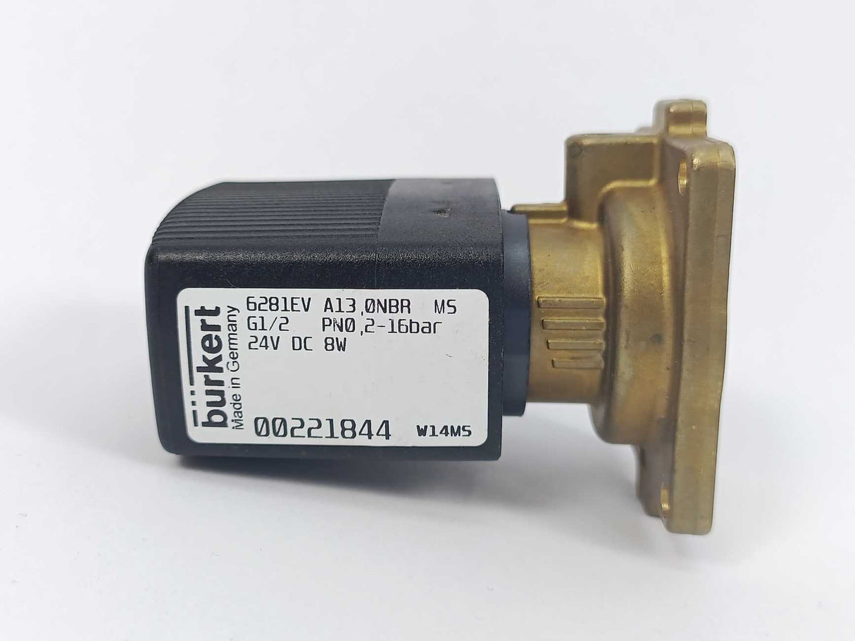 Bürkert 00221844 6281EV A13 0NBR G1/2 PN0 2-16Bar 24V DC 8W