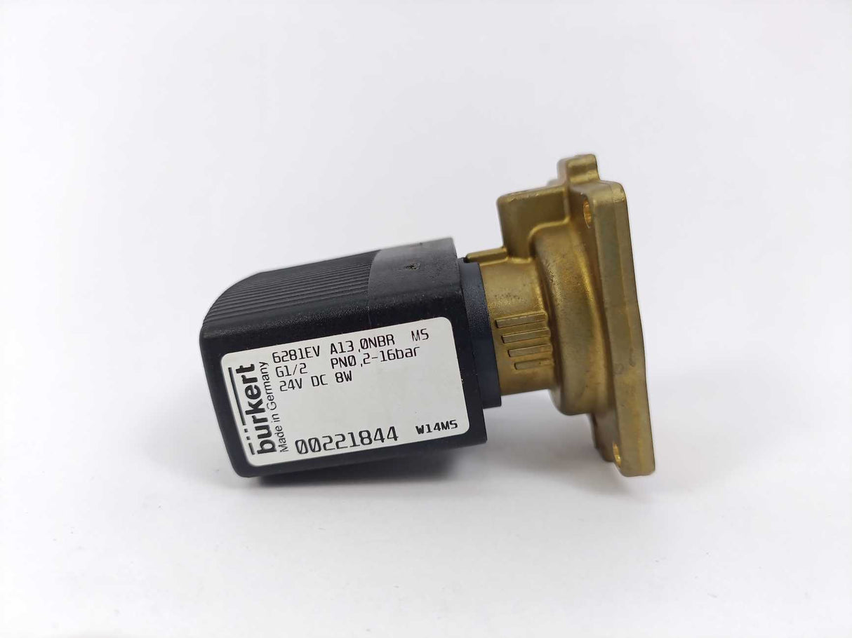 Bürkert 00221844 6281EV A13 0NBR G1/2 PN0 2-16Bar 24V DC 8W