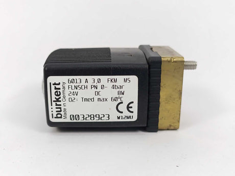 Burkert 00328923 6013 A 3.0 FLNSCH PN 0-4 Bar 24V DC 8W