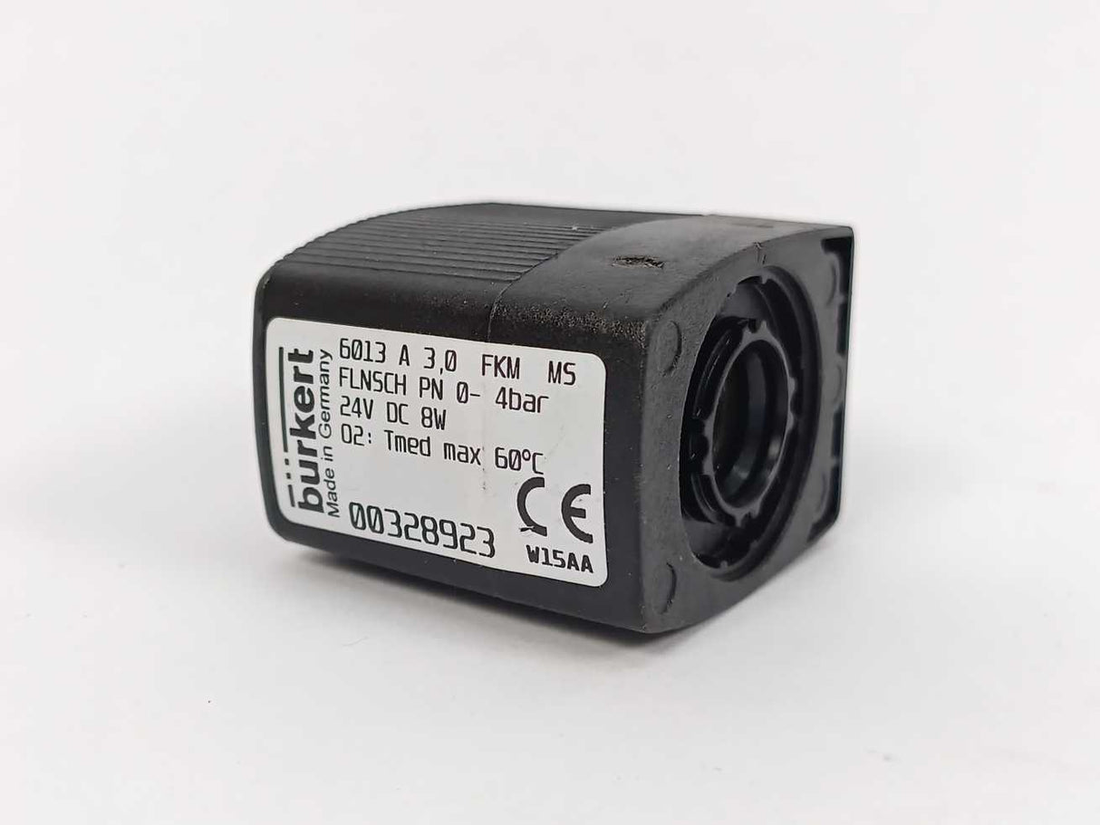 Burkert 00328923 6013 A 3.0 FLNSCH PN 0-4 Bar 24V DC 8W