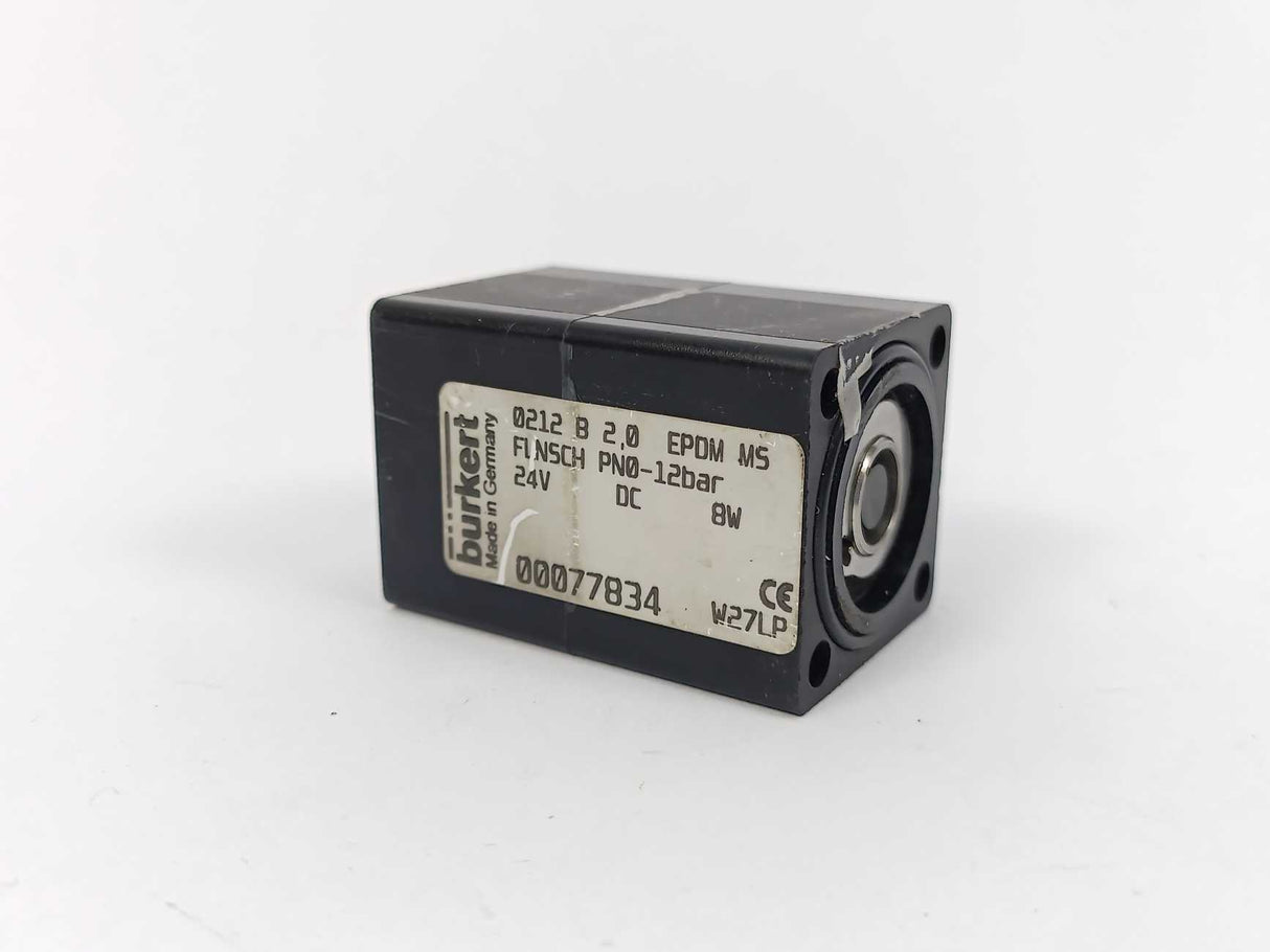 Burkert 00077834 0212 B 2,0 EPDM FLNSCH PN0-12BarN24V DC 8W