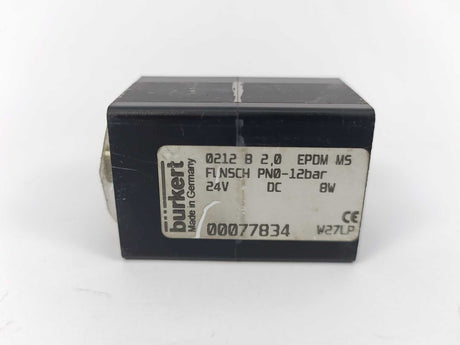 Burkert 00077834 0212 B 2,0 EPDM FLNSCH PN0-12BarN24V DC 8W