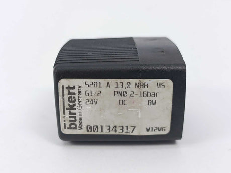 Burkert 00134317 5281 A 13,0 NBR G1/2 PN0 2-16bar 24V DC 8W